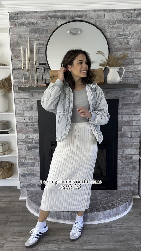 Sharing 5 ways to style your Sambas this spring. Loving this cozy ribbed set. You will see it styled a few different ways!

SIZING:
• Wearing a medium in this set, it is true to size
• Wearing a small in this jacket
• Wearing a kids size 6.5 in my Sambas sneakers which is equivalent to a women’s size 8
• Wearing a 4 in this top

The perfect mom outfit, spring outfit idea, mom outfit idea, casual outfit idea, spring outfit, sambas outfit, style over 30, layered outfit idea, sneaker outfit idea, free people style

#momoutfit #dailyoutfits #dailyoutfitinspo #casualoutfitsdaily #momstyleinspo #styleover30 #sambasneakers #freepeoplestyle 



#LTKstyletip #LTKfindsunder50 #LTKfindsunder100