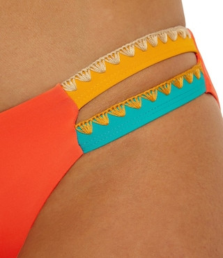 Avila Color Block Tab Side Hipster Swim Bottom | Dillard's