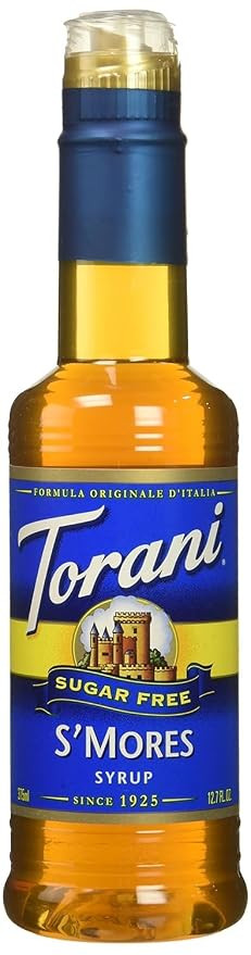 Torani Sugar Free S'mores Flavored Drink Syrup, 12.7 fl oz (Pack of 4) | Amazon (US)