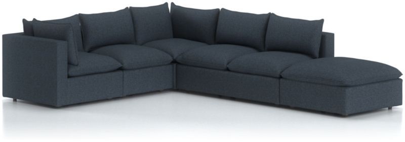 Lotus Petite Modular 5-Piece Low Sectional + Reviews | Crate and Barrel | Crate & Barrel