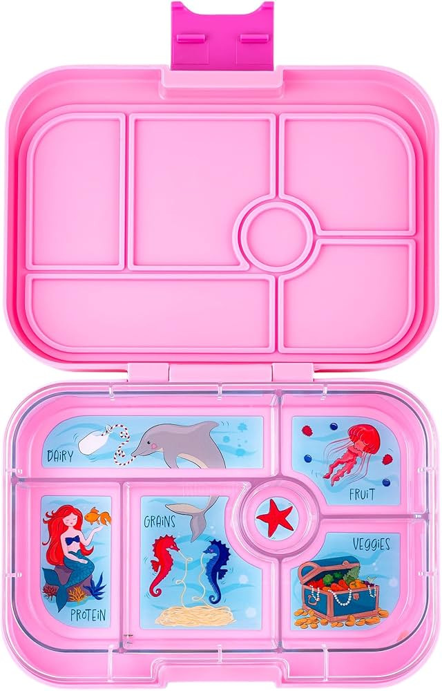 yumbox Original Leakproof Kids Bento Lunch Box, 5 Compartments + Dip Well, Easy-Open Latch, Porti... | Amazon (UK)