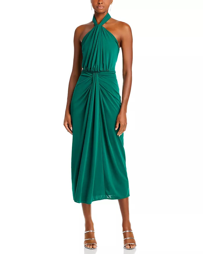 Kaily Twist Halter Midi Dress | Bloomingdale's (US)