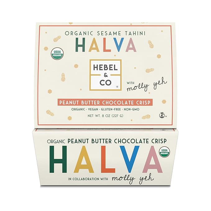 HEBEL & CO Peanut Butter Chocolate Crisp Halva - 8 oz | Certified USDA Organic, Gluten Free, Kosh... | Amazon (US)
