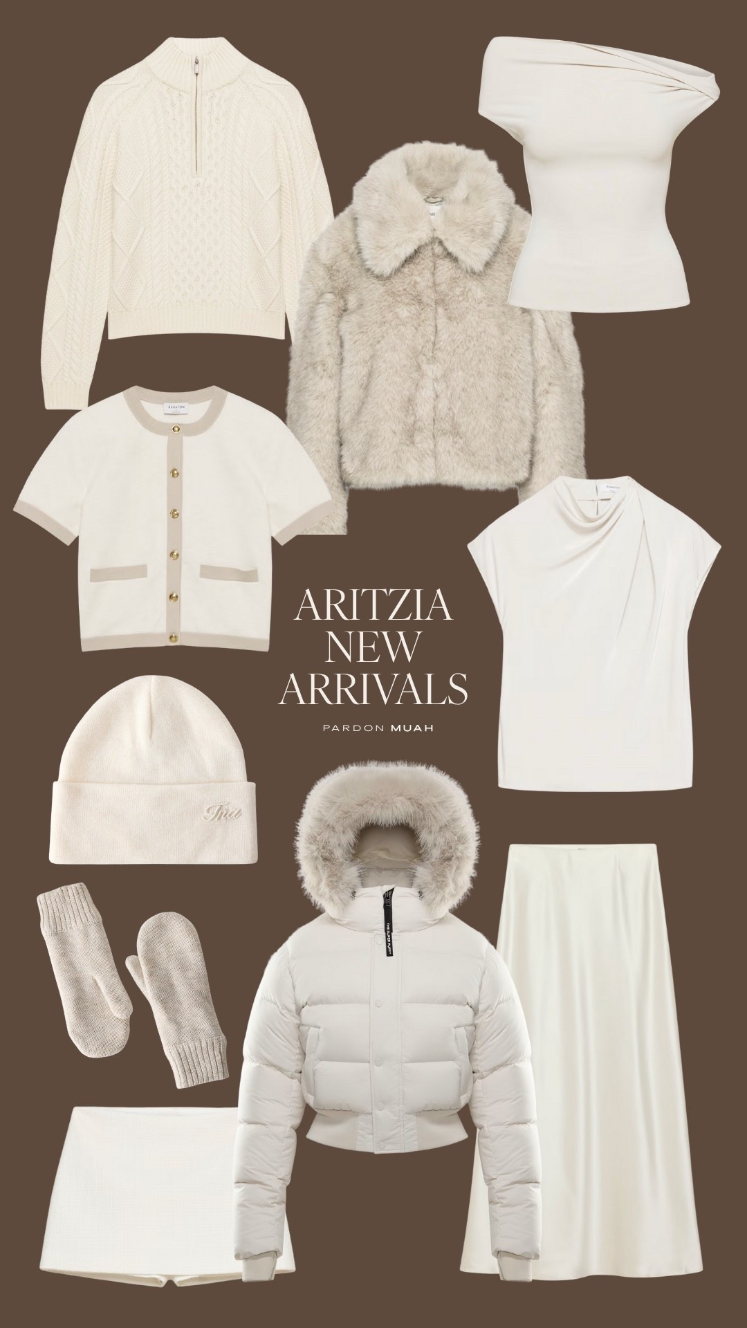 aritzia new arrivals, cream, ivory, neutral, top, jacket, puffer, hat, gloves

#LTKHoliday #LTKCyberWeek #LTKGiftGuide