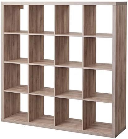 Ikea Kallax 4x4 Shelf Unit Walnut Effect Light Gray 003.601.44 | Amazon (US)