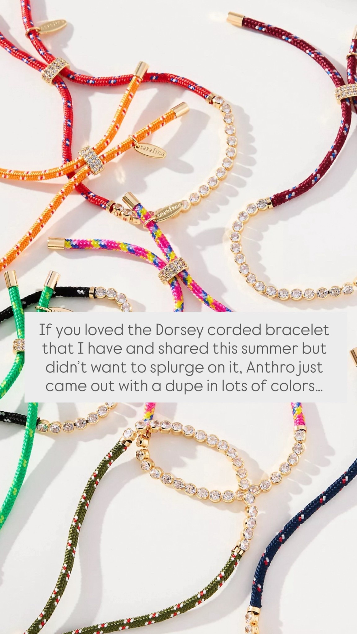 If you loved the Dorsey corded bracelet that I have and shared this summer but didn’t want to splurge on it, Anthro just came out with a dupe in lots of colors… 

#LTKSeasonal #LTKFindsUnder50 #LTKStyleTip