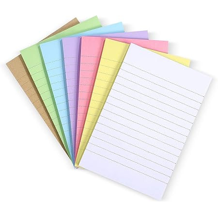 Mini Cute to Do Sticky Notes, Lined Turquoise Color, Small, 3"x3" inches, 3-Pack by Daily Ritmo | Amazon (UK)