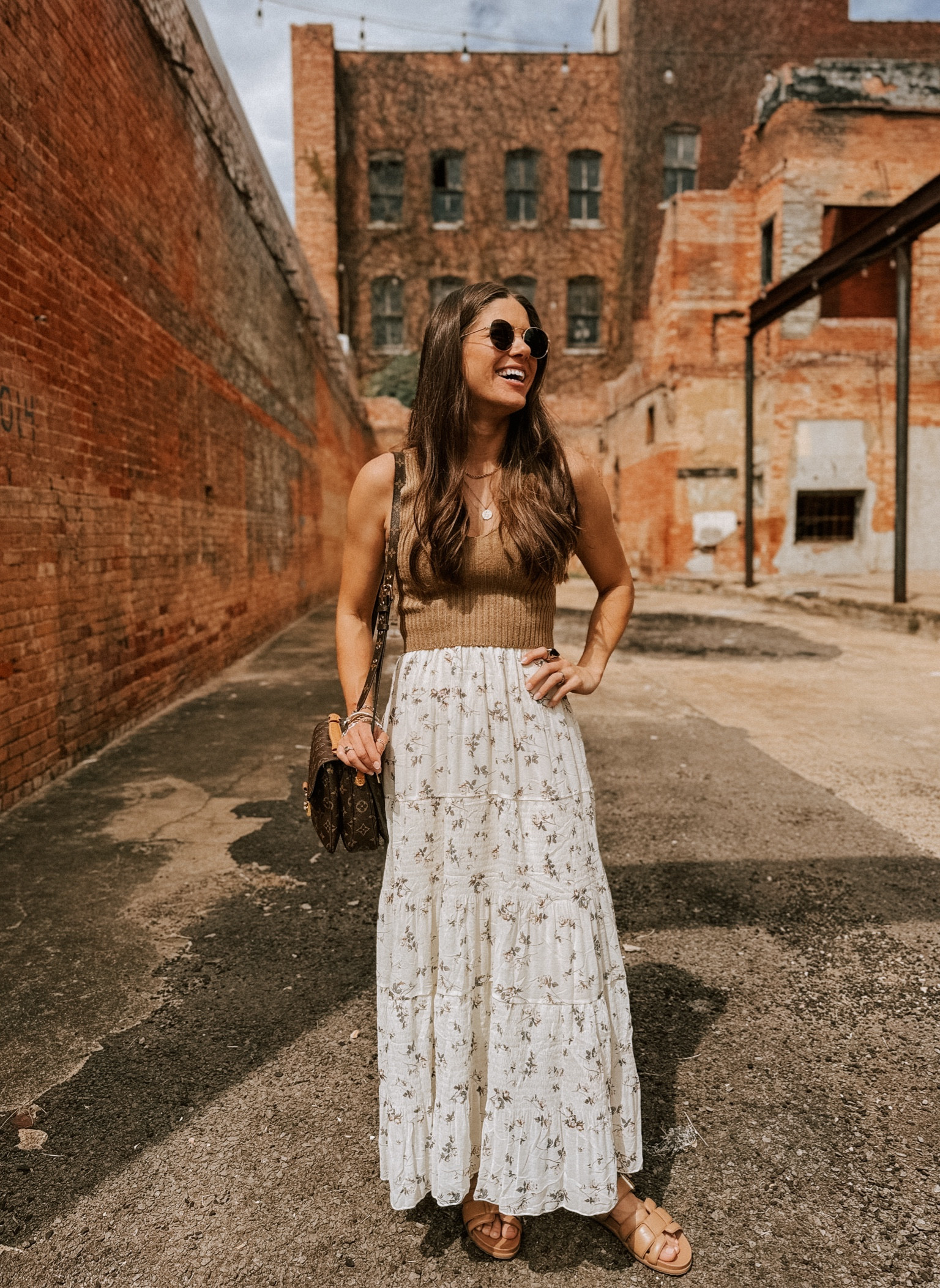 My fave new outfit and the perfect pieces to transition to fall if you live in the south where it isn’t actually cold in the fall! The sweater tank is the perfect crop length and in newly obsessed with long floral skirts

#LTKFindsUnder50 #LTKSeasonal #LTKStyleTip