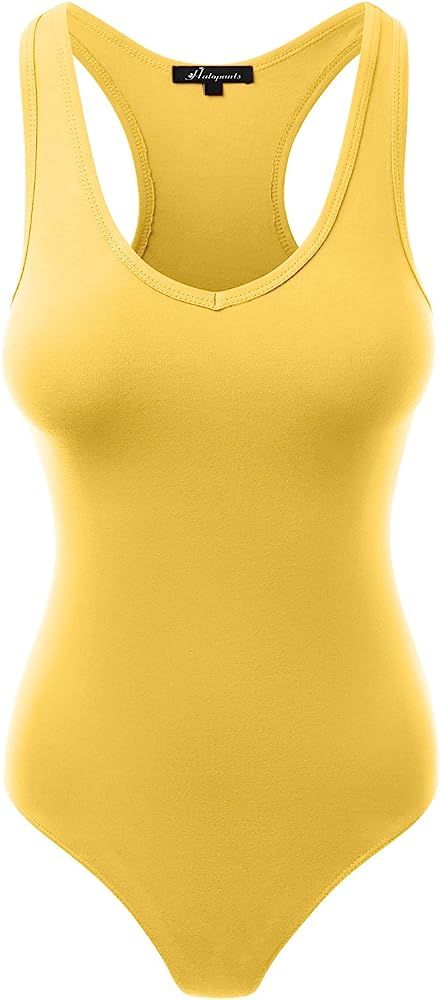 Women's Jumpsuit Racerback Tank Top Bodysuits | Amazon (US)