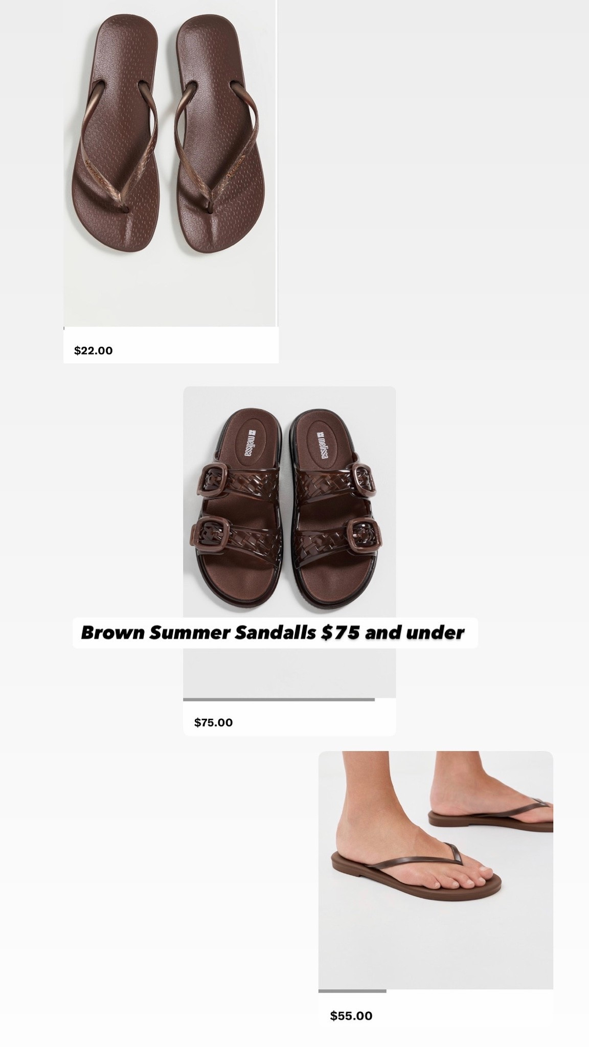 It Summer Sandals under $75 — daily edit cover from Found by Em