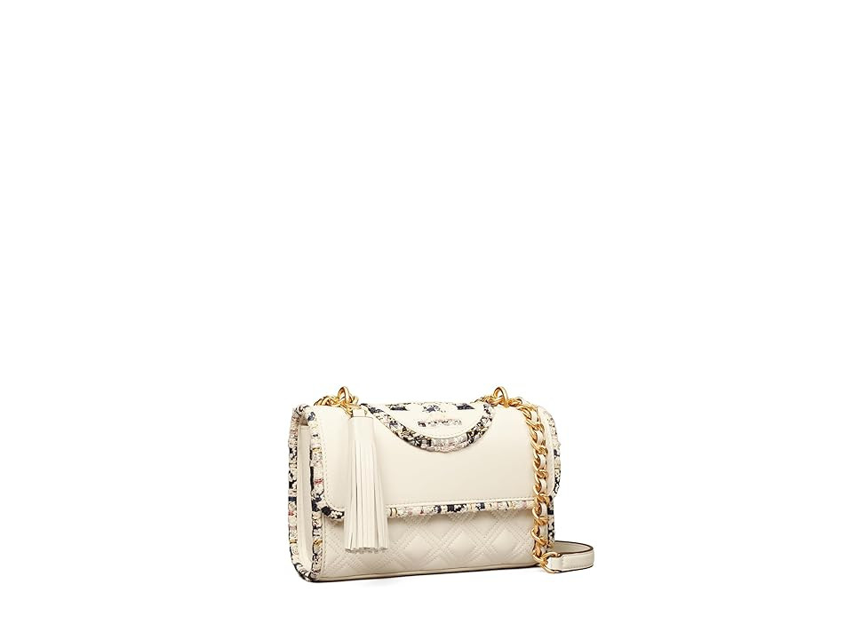 Tory Burch Small Convertible Shoulder Bag Shoulder Women's Handbags New Ivory, Leather/Nappa/Tweed | Zappos
