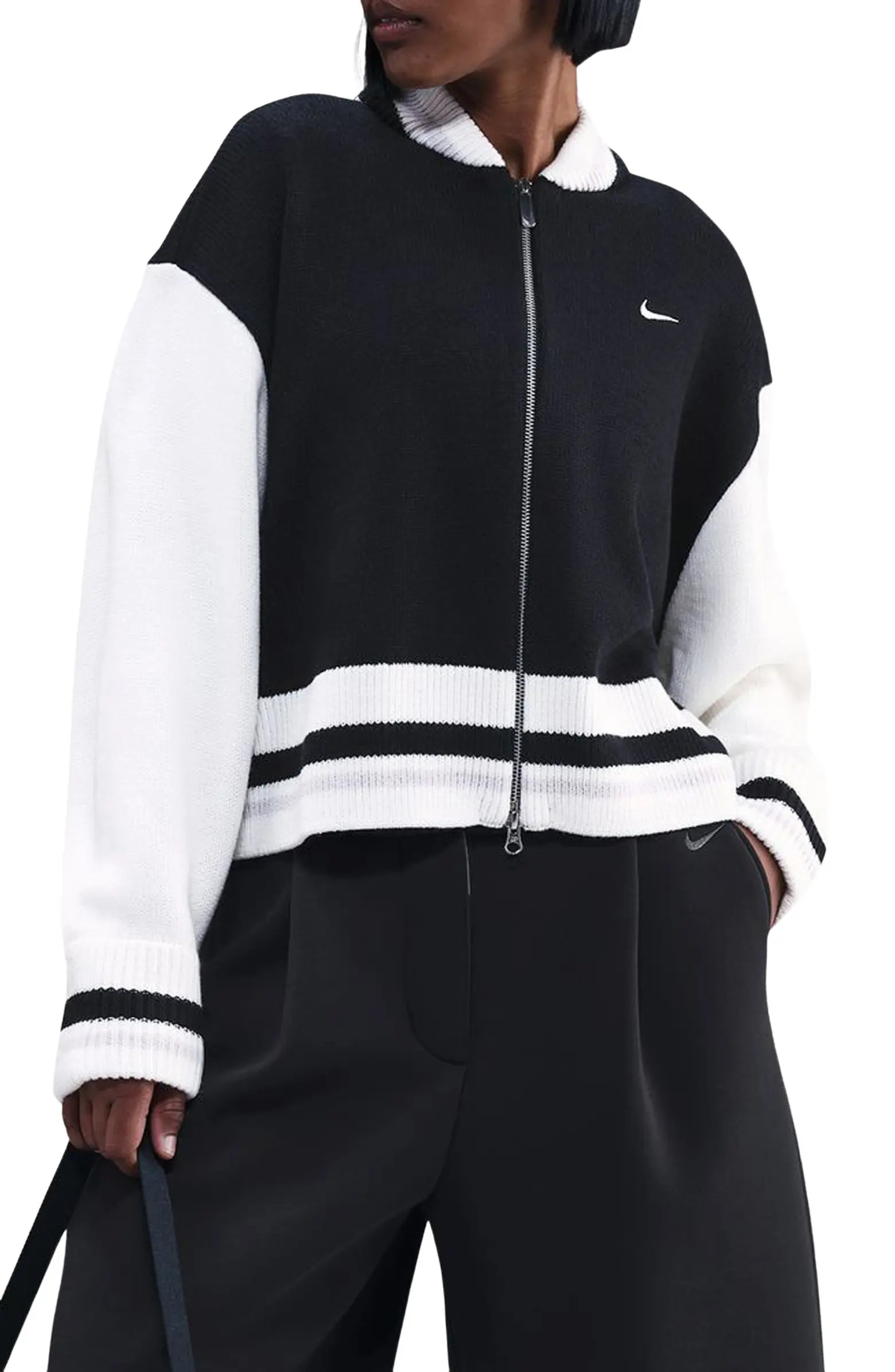 Sportswear Street Bomber Cardigan | Nordstrom