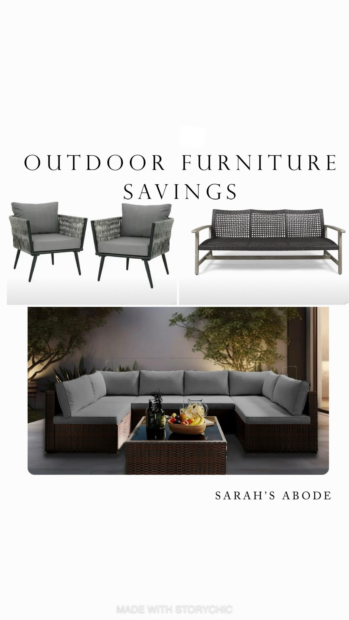 Great deal on outdoor patio furniture! Gray rattan look that’s weather resistant! 

Outdoor sectional. Outdoor couch. gray Sofa. Outdoor armchairs. Weather proof. Waterproof. Walmart modern home outdoor. Outdoor furniture, outdoor refresh, patio furniture, deck furniture. Outdoor furniture finds. 

#LTKSaleAlert #LTKSeasonal #LTKHome