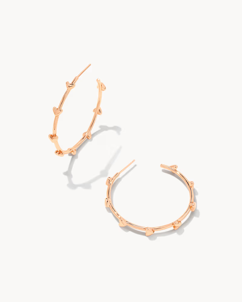 Haven Heart Hoop Earrings in Gold | Kendra Scott