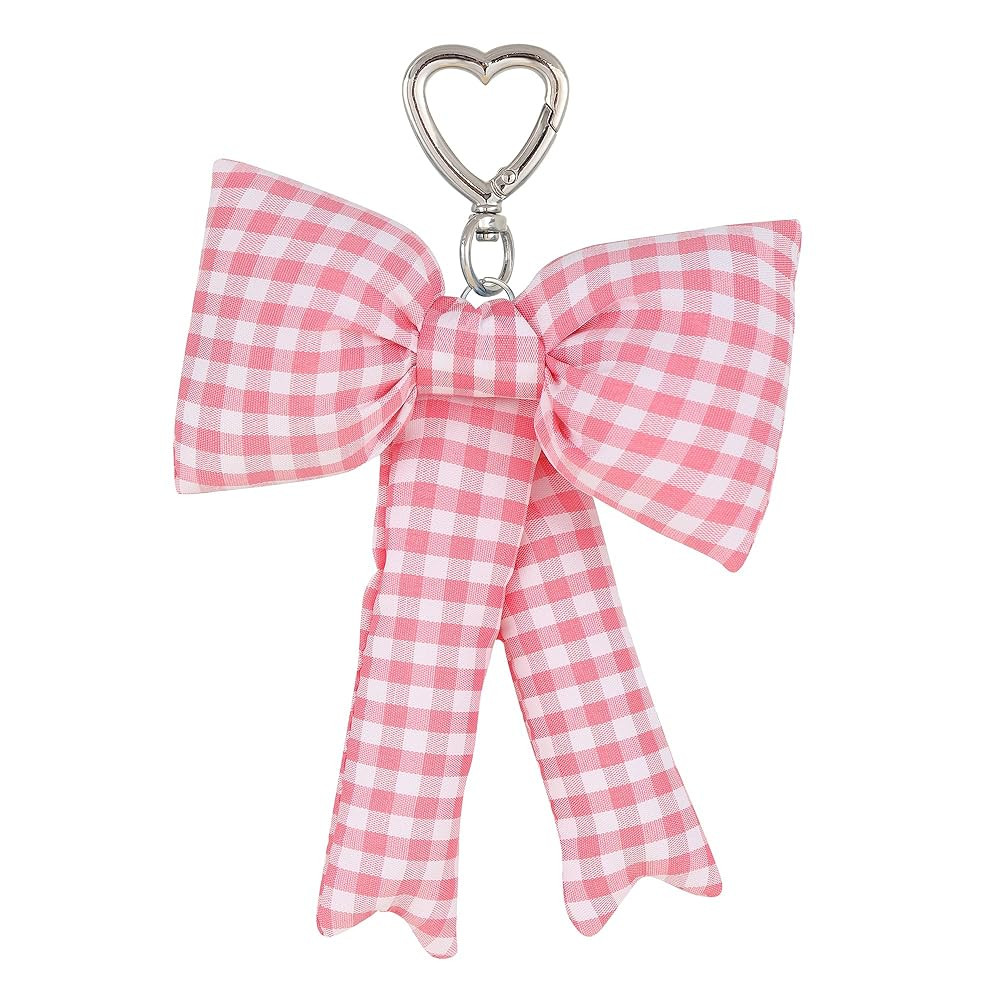 Pink Bow Keychain Bag Charms Y2K Bowknot Plaid Keychains Coquette Aesthetic Purse Handbag Backpac... | Amazon (US)