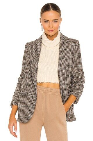 ASTR the Label Plaid Blazer in Brown Teal Plaid from Revolve.com | Revolve Clothing (Global)