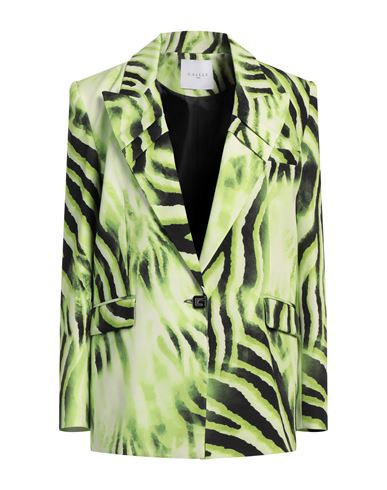 Gaëlle Paris Woman Blazer Lime green Size 4 Polyester, Elastane | YOOX (US)