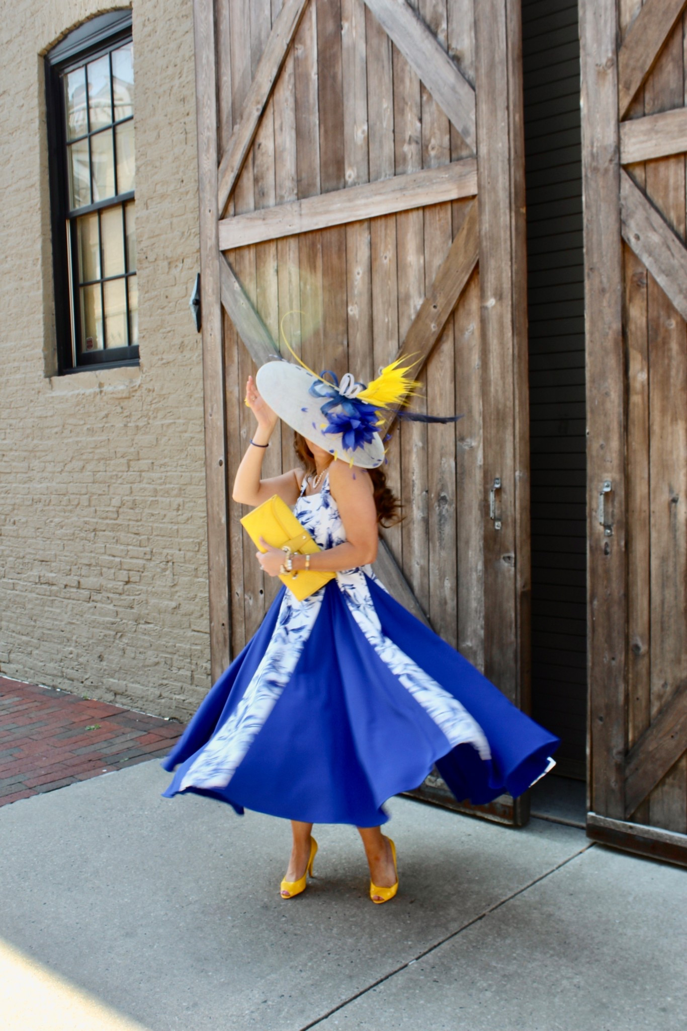 Yellow and blue a bold combination of the horse races / Kentucky derby / Preakness / horse race fashion 

#LTKSeasonal #LTKSaleAlert #LTKootd