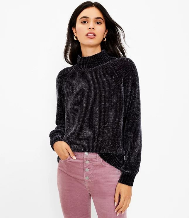 Chenille Turtleneck Sweater | LOFT