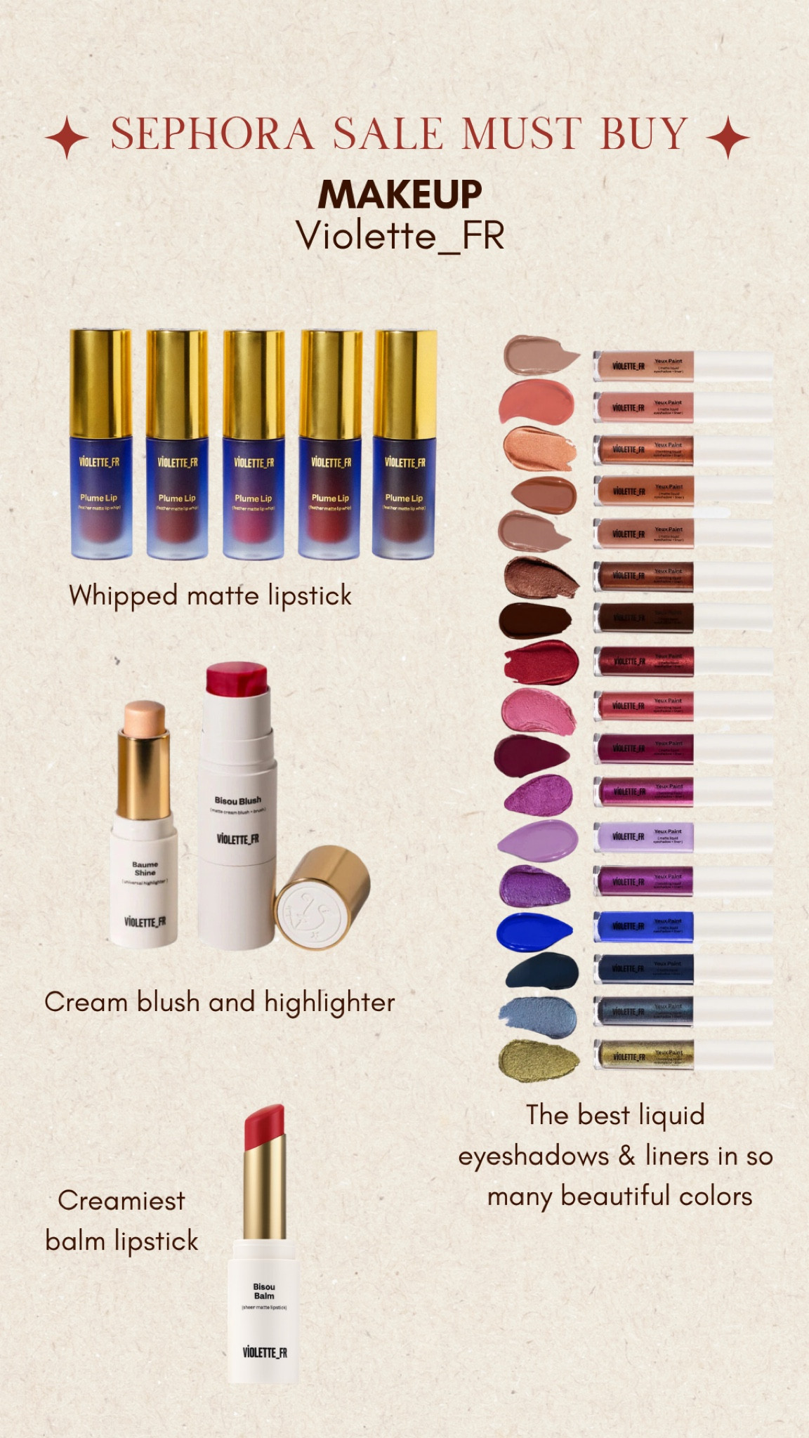 Violette Fr favorites from the Sephora Sale 

#LTKSaleAlert #LTKBeauty #LTKMidsize
