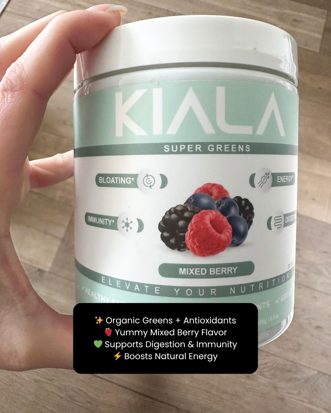 Skip the guesswork 🙌 and power up with Kiala Super Greens Powder 💚🌱 Packed with vitamins, minerals & plant-based goodness 🌸🥝 it supports digestion, immunity & energy so you can feel amazing every single day 💫🌞

#KialaWellness #SuperGreensDaily #GlowAndGo #HealthyEnergy #LTKWellnessFinds #NutritionMadeEasy #DailyGreens #GutHealthSupport #SuperfoodMagic #FeelGoodGreens #LTKHealthFinds #WellnessEssentials #PlantBasedFuel #SelfCareNutrition #GreenPower 

 