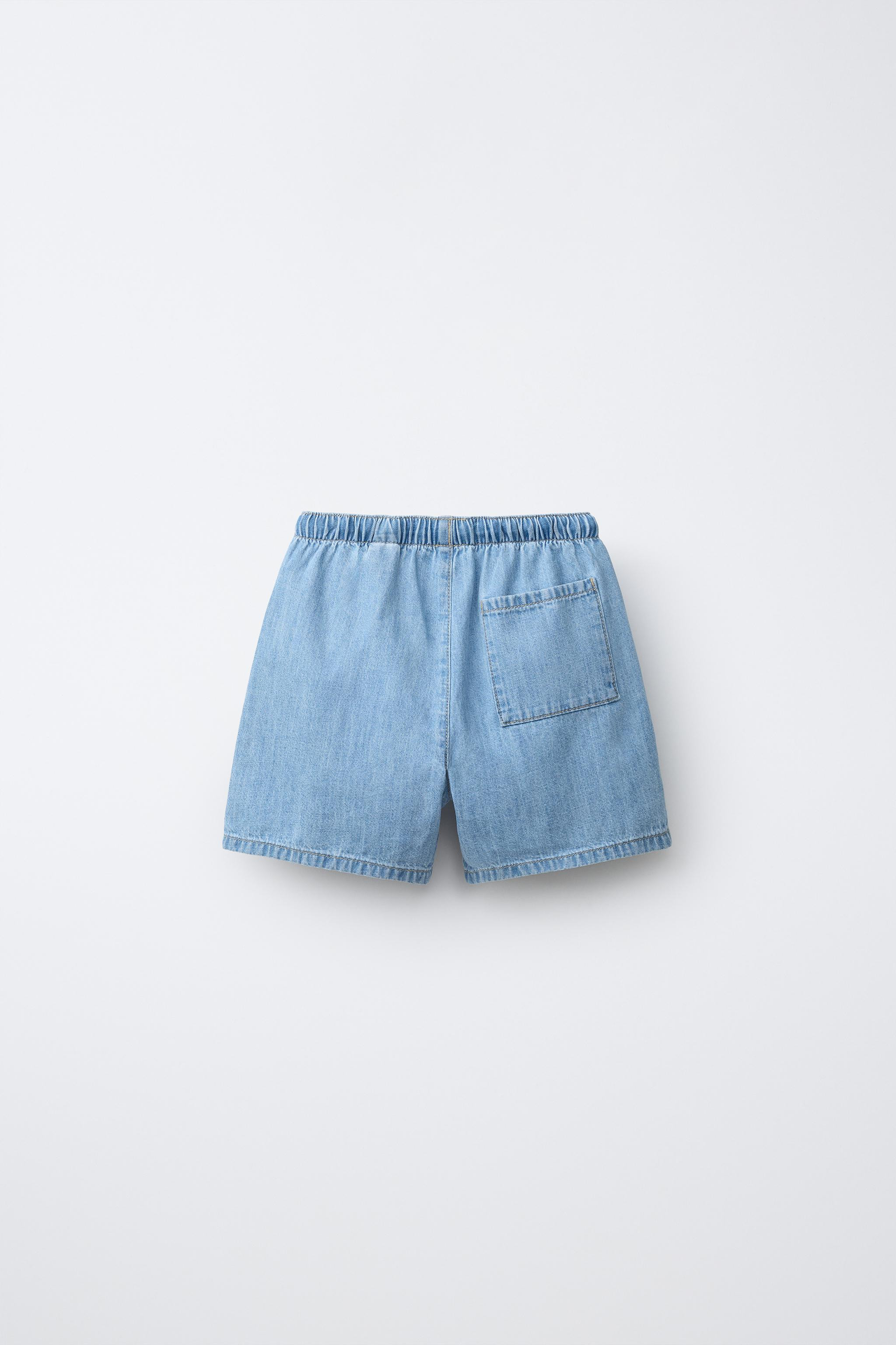 BUTTONED DENIM SHORTS | Zara US