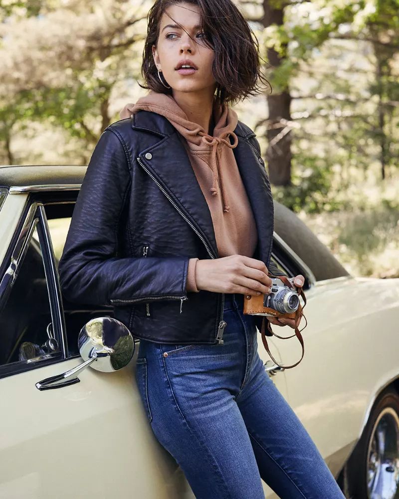 Faux Leather Moto Jacket | Abercrombie & Fitch US & UK