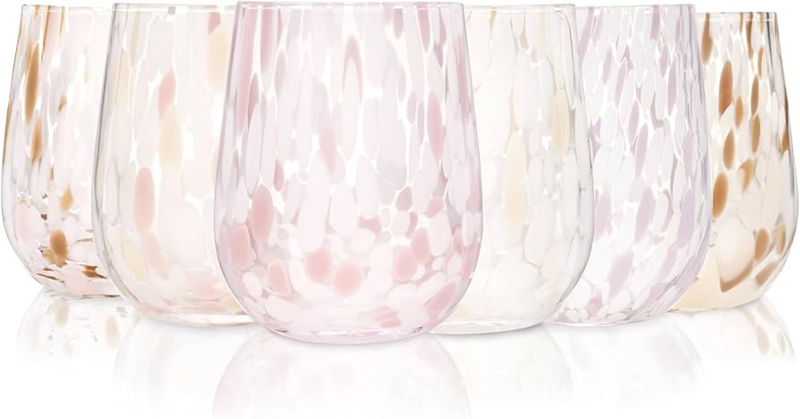 Sänger Tumbler Set Curacao 6-Piece Glasses Set for 6 People Made of Glass, Water Glass, Multicol... | Amazon (DE)