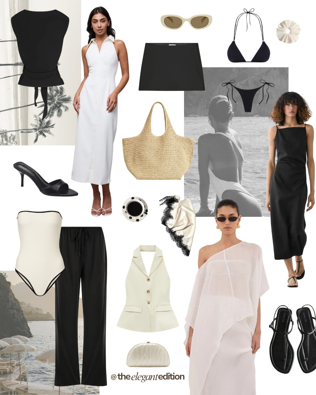 BLACK & WHITE HOLIDAY EDIT 🤍🖤 — A curated selection of elegant holiday pieces in classic black and white. From bikinis to maxi dresses, all linked below.
#holiday #summer #oldmoney #quietluxury #swimwear #LTKsummer #LTKtravel #LTKstyletip 

 #LTKeurope #LTKsummer #LTKswimwear