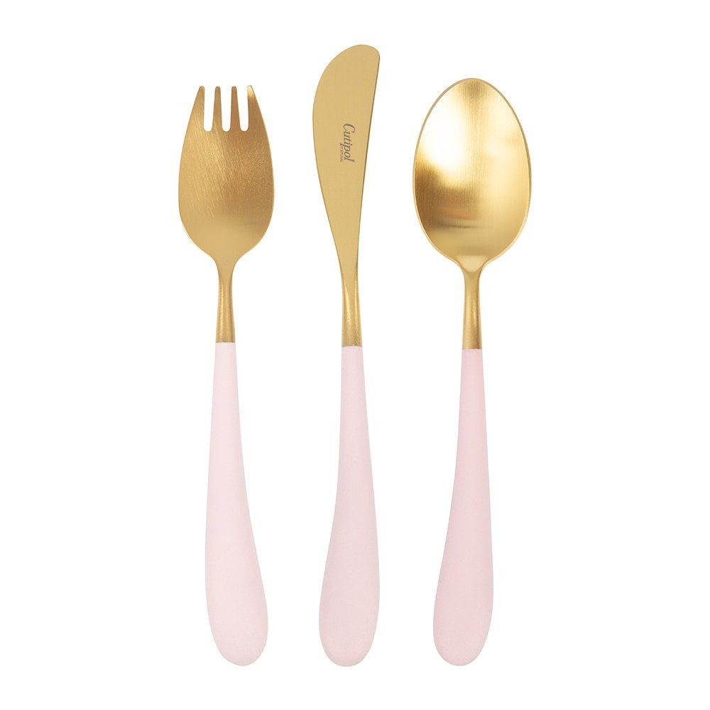 Alice Children's Cutlery Set - 3 Piece - Pink Gold | Amara (UK)