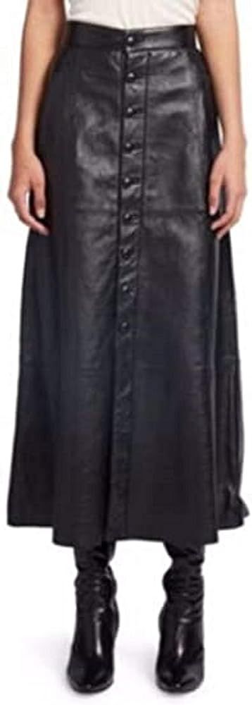 D DOLLY LAMB Leather Full Skirt for Women - Regular Use Slim Skirt | Amazon (US)