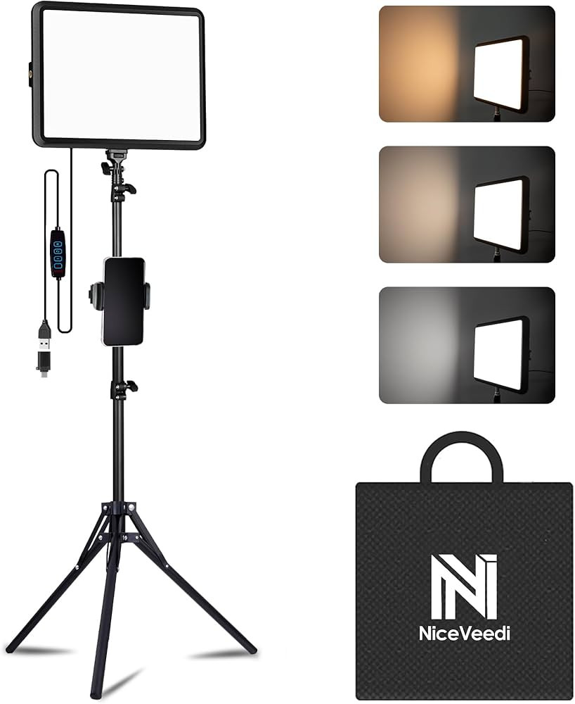 1-Pack Photography Lighting Kit, 2800-6500K Bi-Color LED Video Light Kit, Dimmable Studio Light w... | Amazon (US)