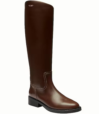 COACH Park Leather Tall Boots | Dillard's | Dillard's