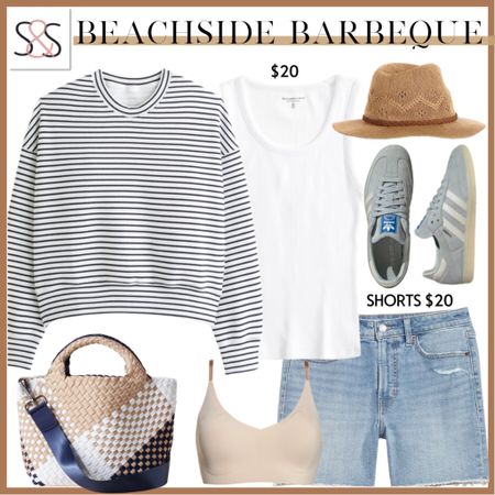 A crewneck pullover and jean shorts is a great summer date night outfit, or your next country concert outfit! I’m obsessed with these adidas sneakers in grey!

#LTKStyleTip #LTKSeasonal #LTKFestival