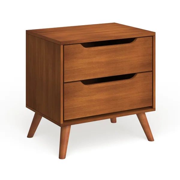 Carson Carrington Bodo Mid-century Modern 2-drawer Nightstand - Overstock - 21388921 | Bed Bath & Beyond
