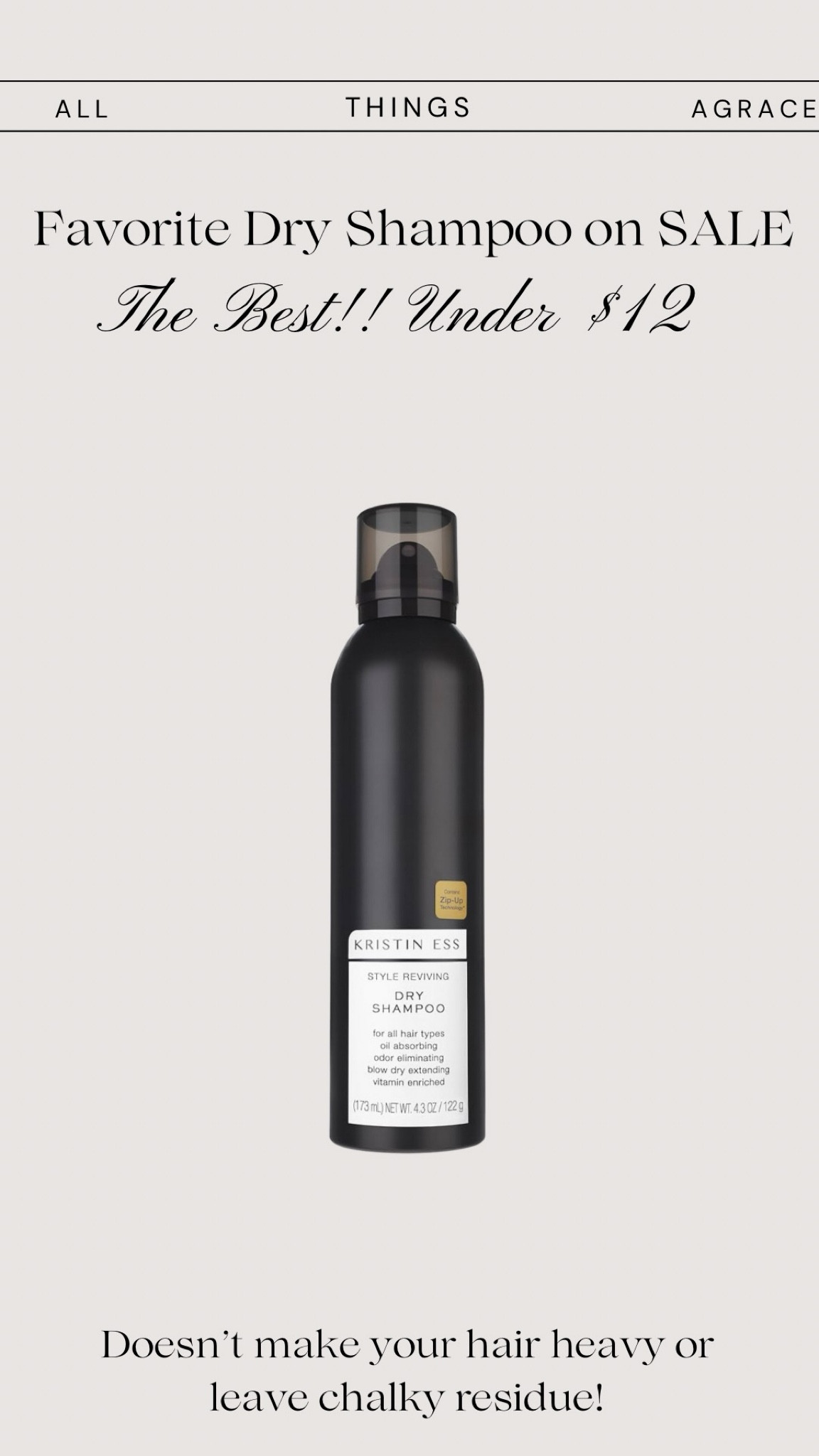 never on sale it’s the best dry shampoo ever!

#LTKFindsUnder50 #LTKFindsUnder100