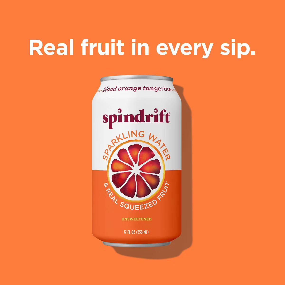 Spindrift Blood Orange Tangerine Sparkling Water - 8pk/12 fl oz Cans | Target