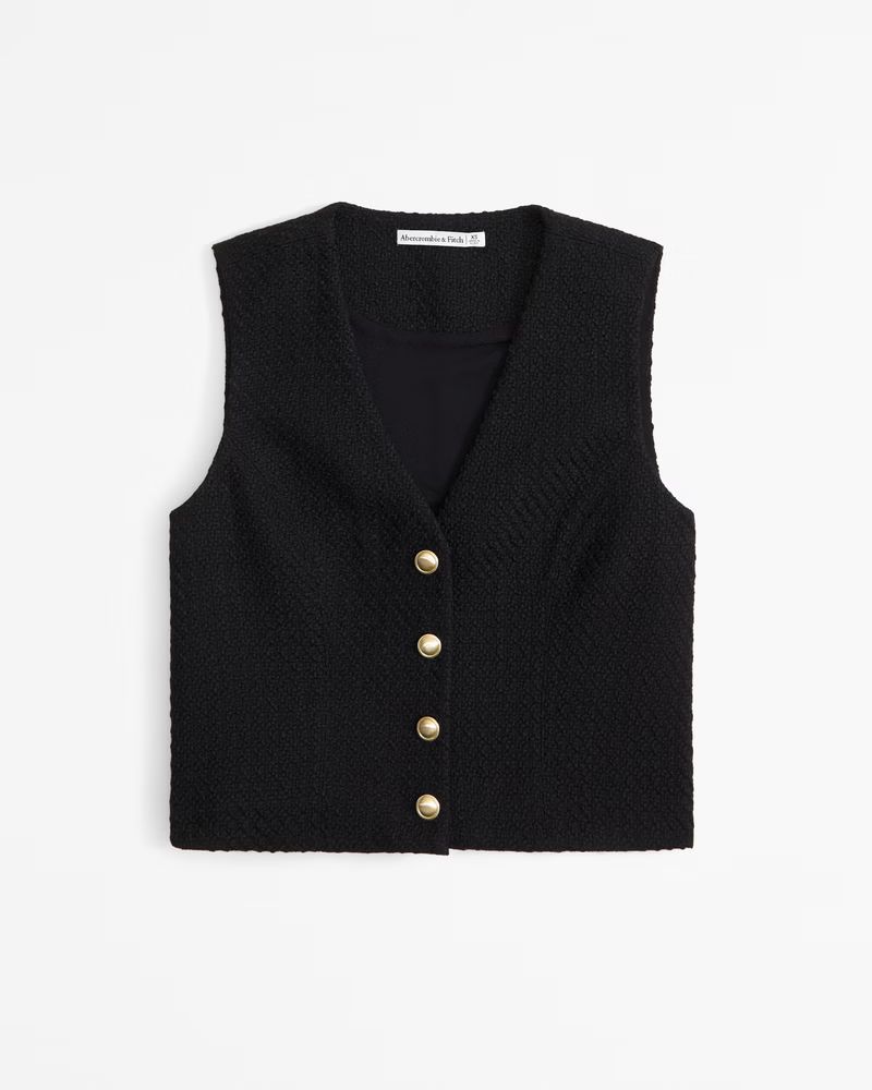 Tweed Vest Set Top | Abercrombie & Fitch (US)