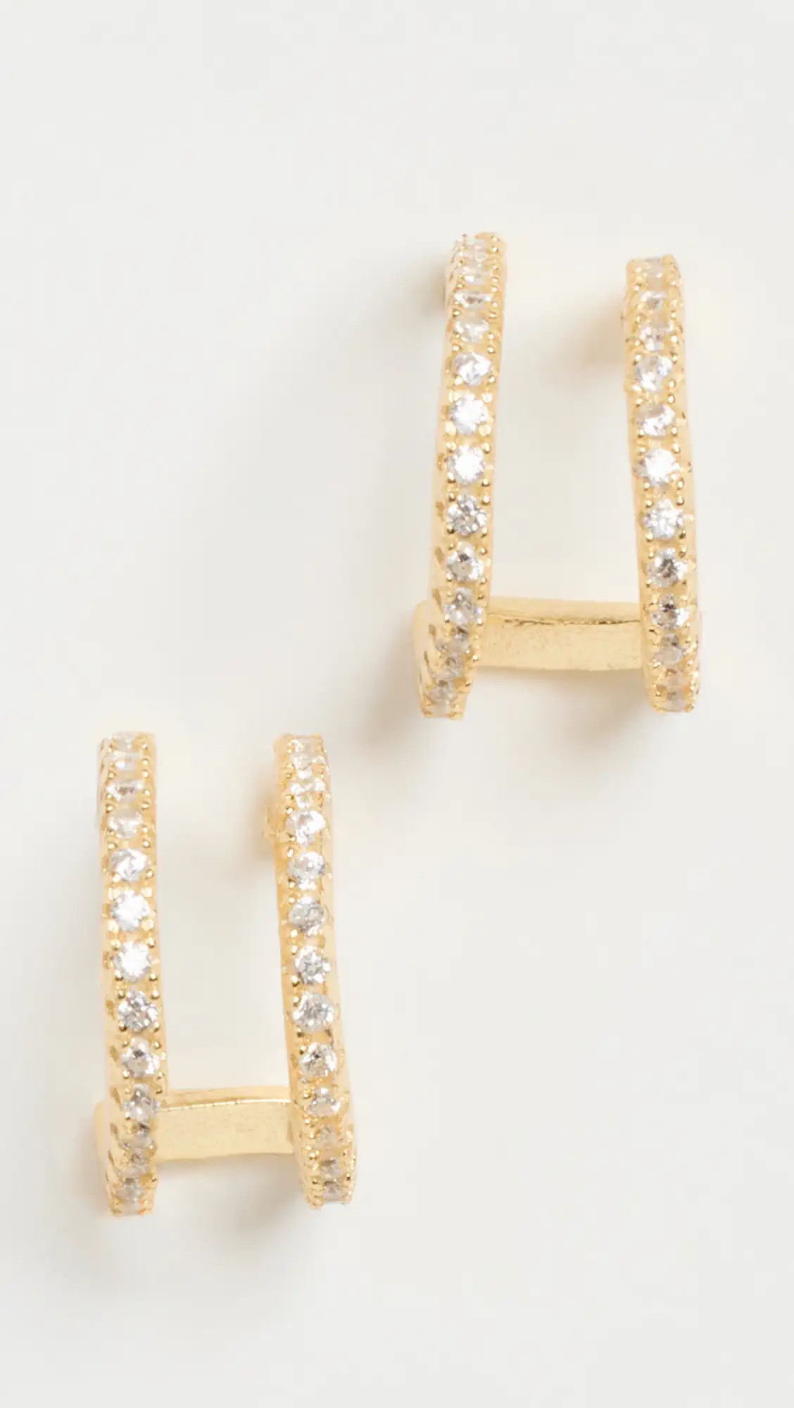 SHASHI Erin Pave Hoops | Shopbop | Shopbop