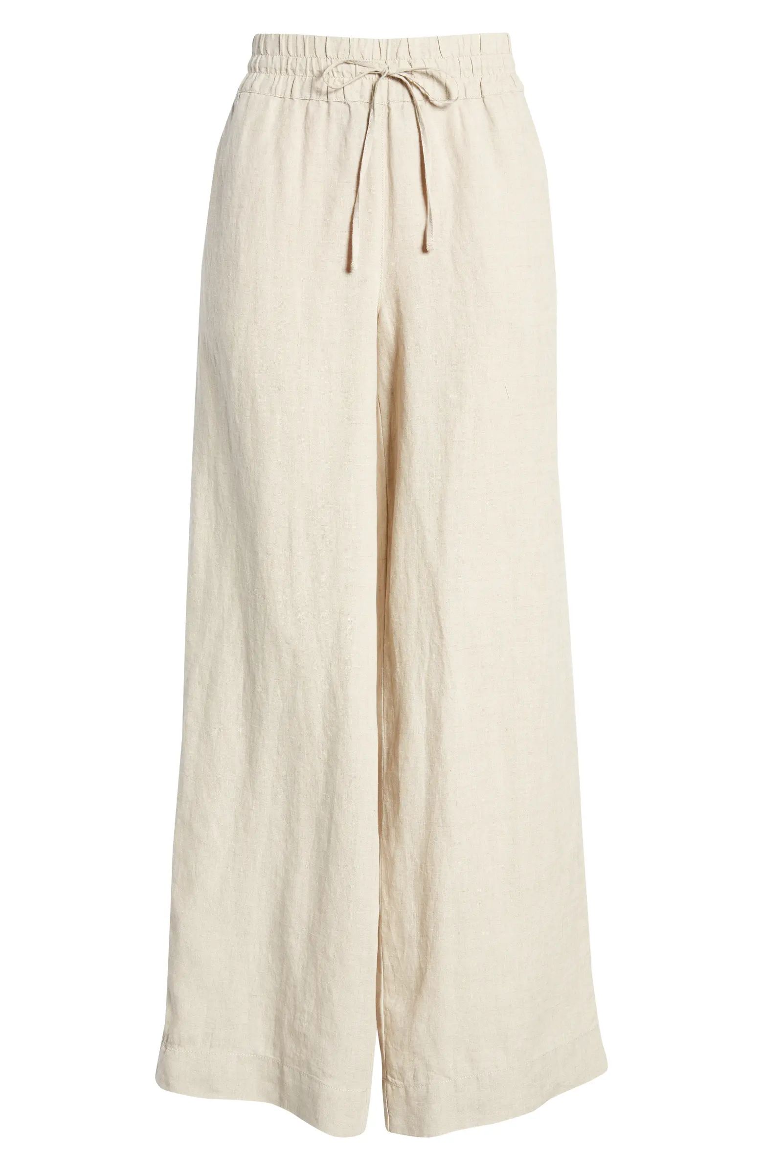 Tommy Bahama Two Palms High Waist Linen Pants | Nordstrom | Nordstrom