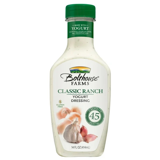 Bolthouse Farms Dressing, Classic Ranch Yogurt Dressing, 14 fl. oz. - Walmart.com | Walmart (US)