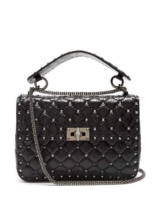 Rockstud Spike small quilted-leather shoulder bag | Valentino | Matches (UK)