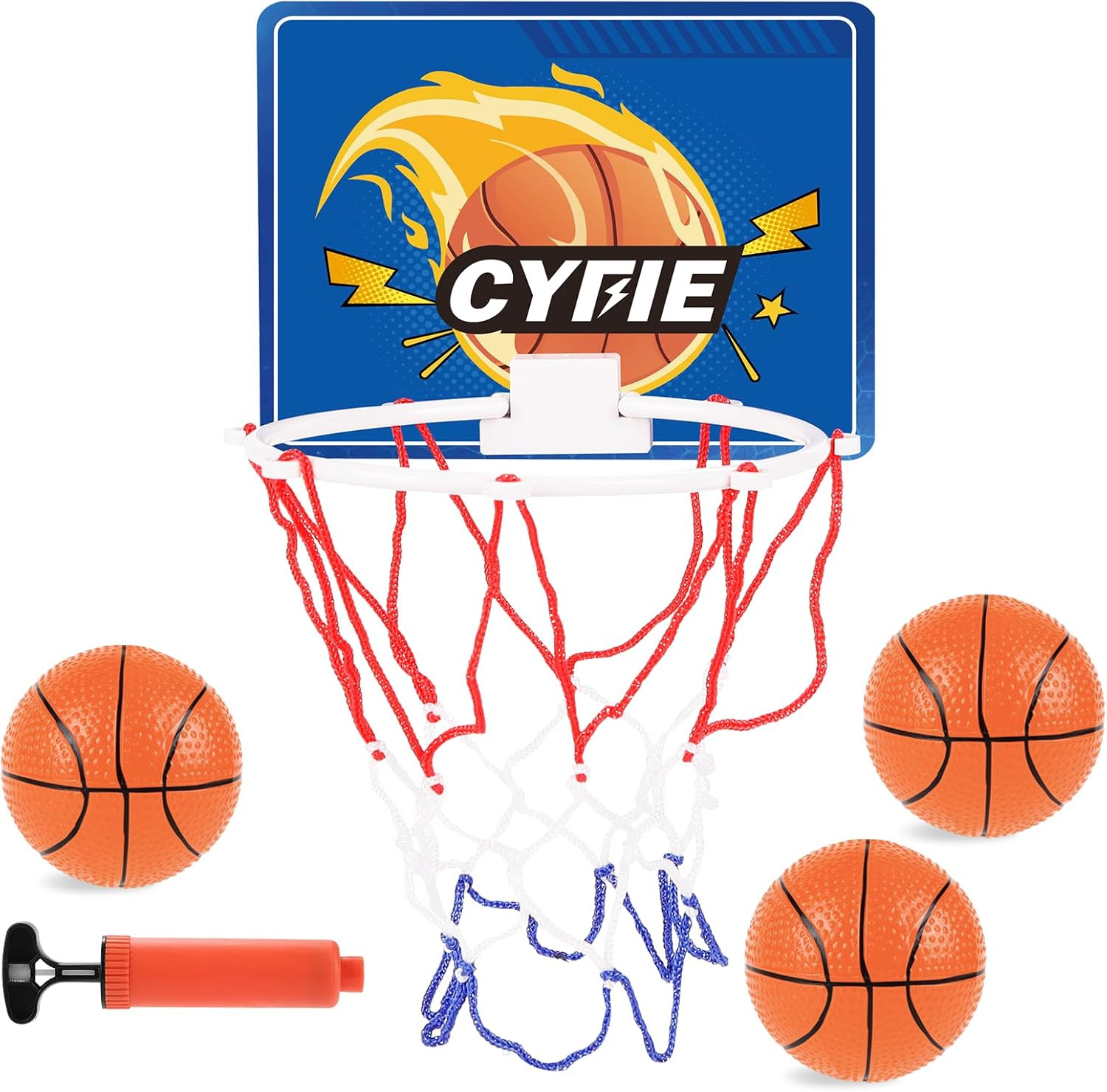 CYFIE Mini Basketball Hoop for Toddler Kids, Indoor Suction Cup Basketball Hoop with 3 Balls for ... | Amazon (US)