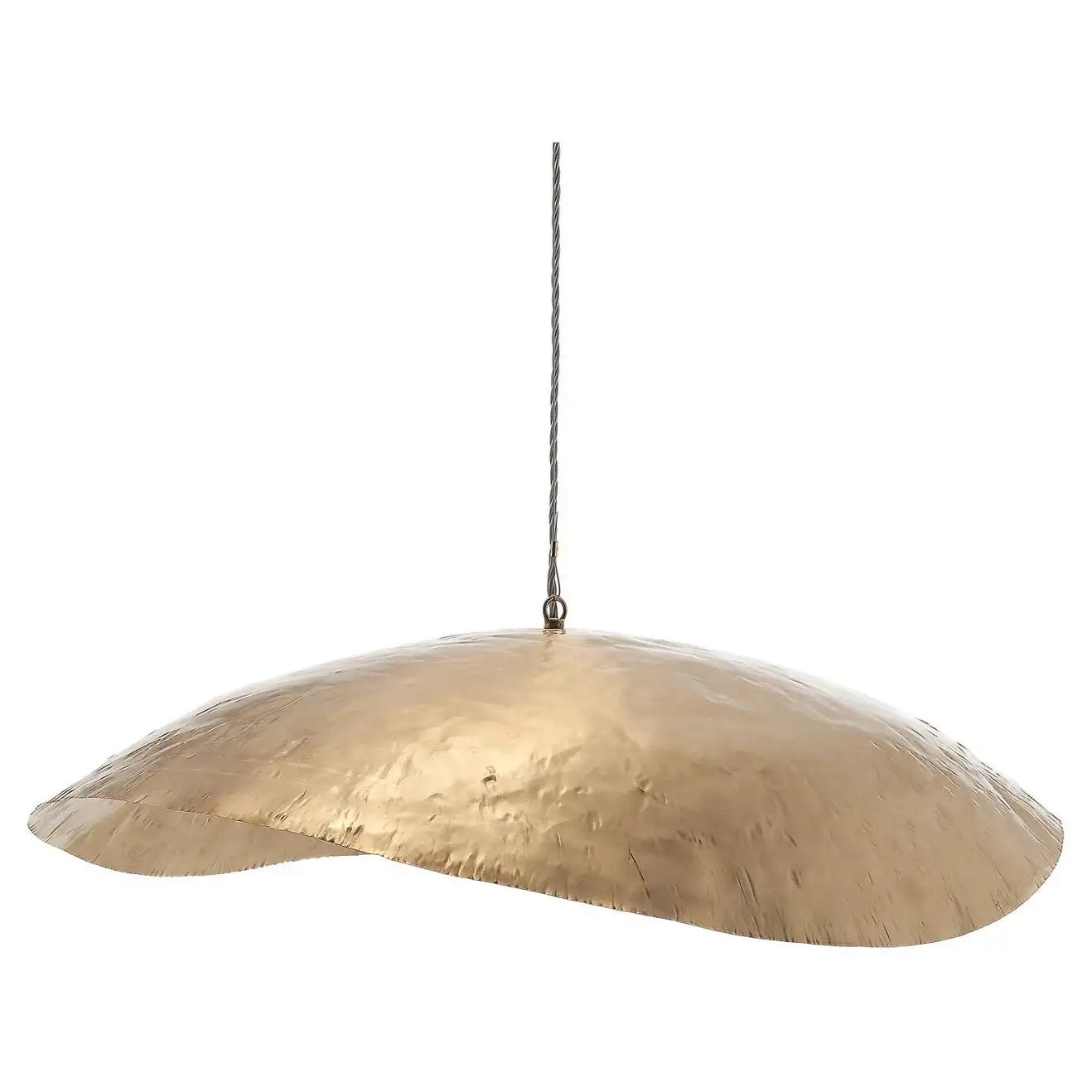 Gervasoni Small Brass Suspension Lamp in Matt Brass by Paola Navone | 1stDibs