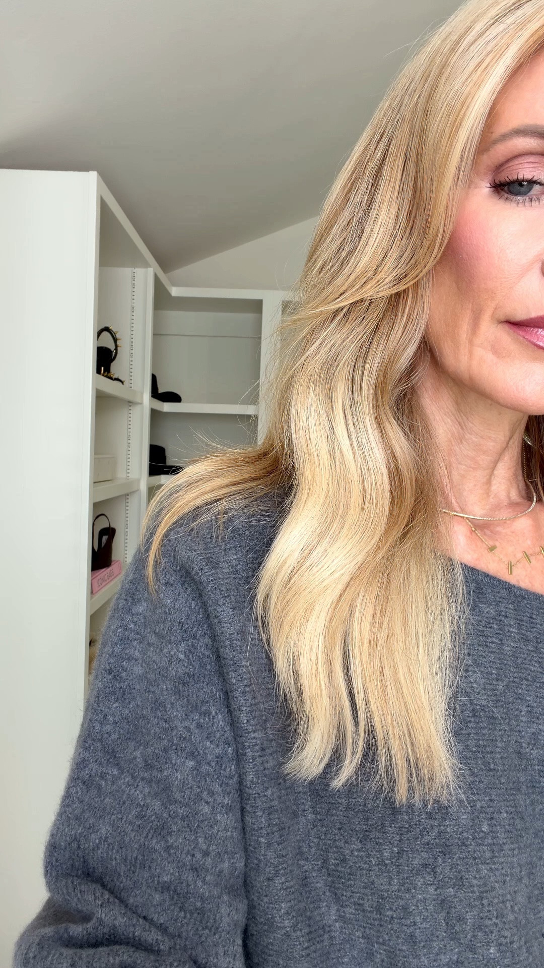 This charcoal sweater and dark-wash jeans combination is effortlessly chic. The off-the-shoulder neckline feels feminine, while the wide-leg denim keeps the outfit polished and current. I’m wearing an XS in the sweater and a 24 in the jeans. #LTKStyleTip #FashionOver40 #FallOutfit
 

 #LTKootd #LTKSeasonal #LTKOver40