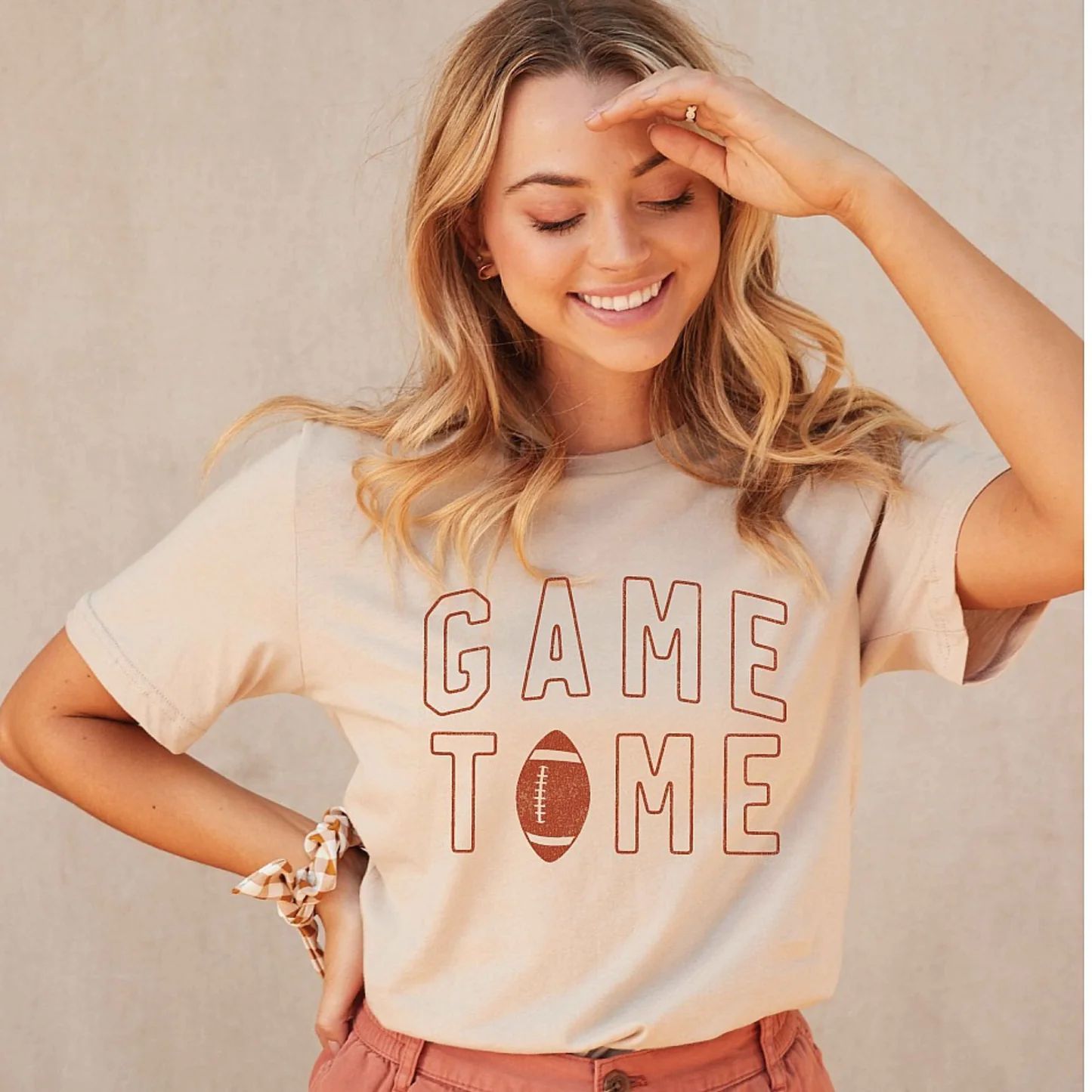 Game Time Graphic Tee, Vintage White | SpearmintLOVE