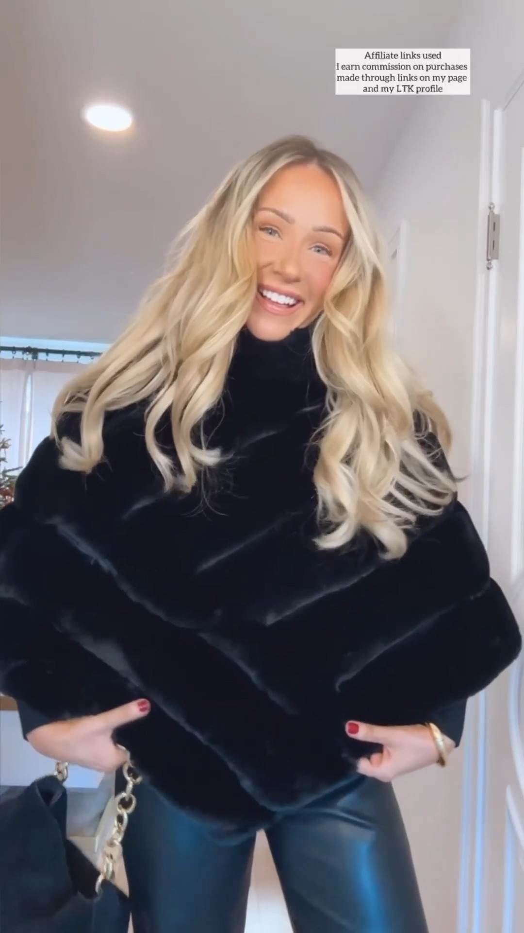 Winter date night outfit

Black faux fur coat revolve
Black faux leather pants 