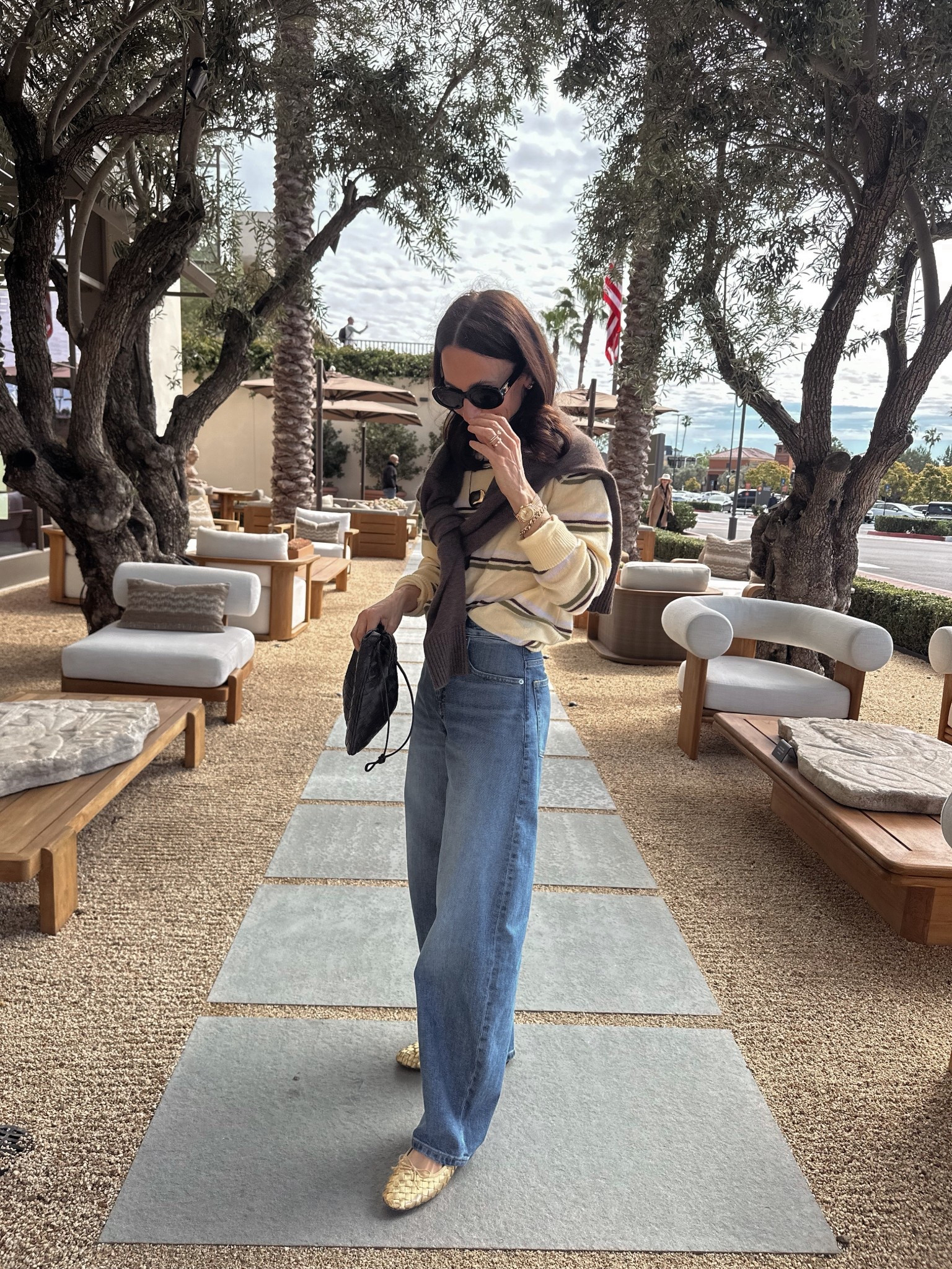 Friday lunch 
Jeans are full length and I went up a size 
Sweater is tts with a loose fit, size down for a more fitted feel (I’m wearing my regular size) 

#LTKOver40 #LTKPetite