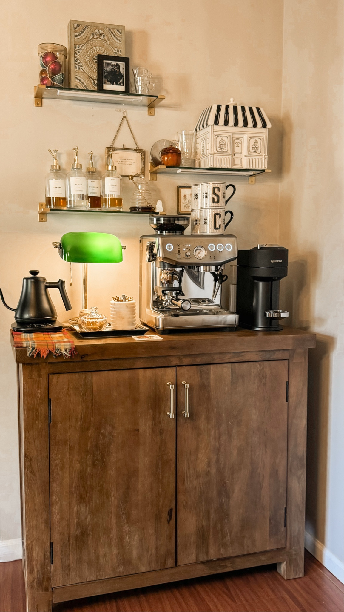 Coffee Bar Essential! 🍂 My must-haves include our Wi-Fi enabled electric kettle, syrup containers with pre-printed labels, and the tile bistro, coffee mugs, and accessories for a touch of nostalgia. 

#LTKHome #LTKFindsUnder50 #LTKSeasonal