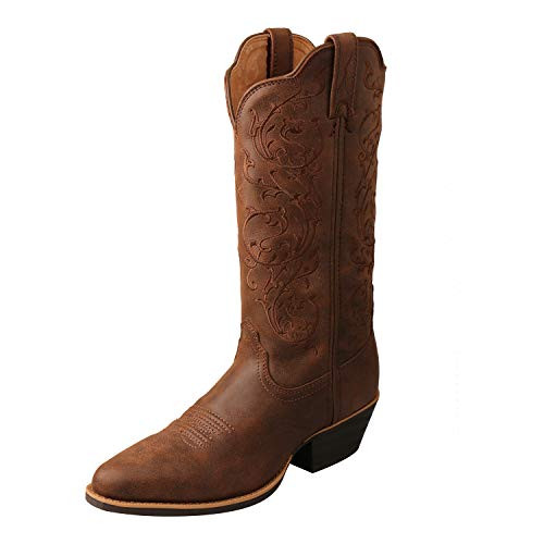 Twisted X Women's 12" Western Boot, Narrow Round Toe, Brown & Brown, 8 B | Amazon (US)